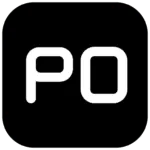 黑底圆角图标，中间两个白色字母 PO，这是 Potatso 的 App 图标